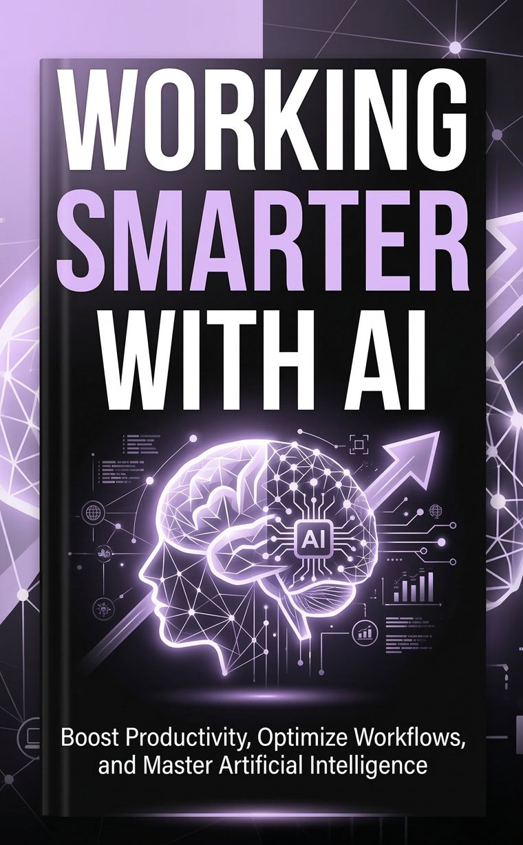 Cover of the free ebook Working Smarter with AI by Alesha Taylor